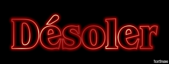 Désoler Texteffekt
