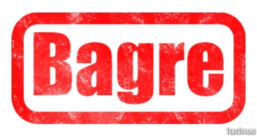 Bagre Tekst effect