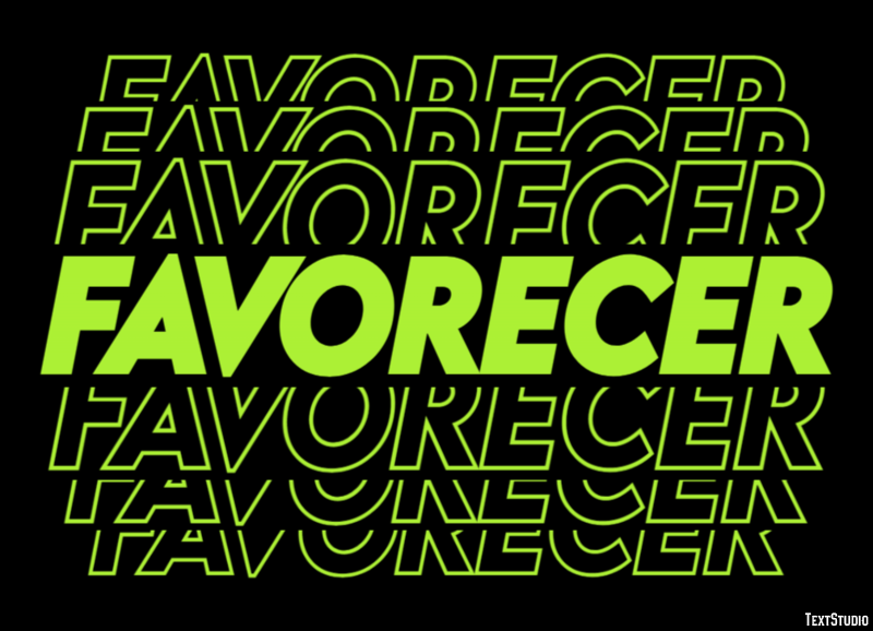 Favorecer Effetto testo