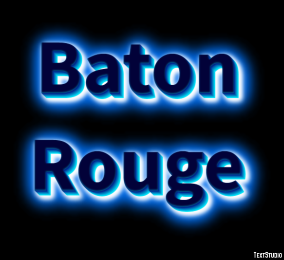 Baton Rouge Эффект текста