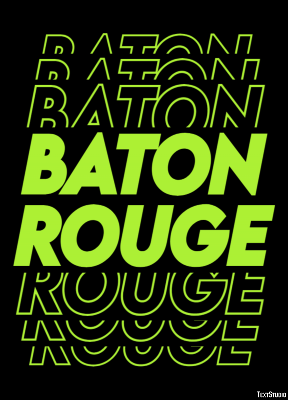 Baton Rouge Effetto testo