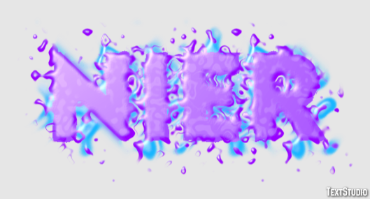NieR Effet de Texte