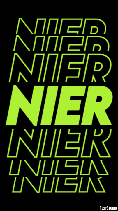 NieR Effet de Texte