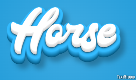 Horse Text effect
