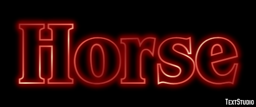 Horse Text effect
