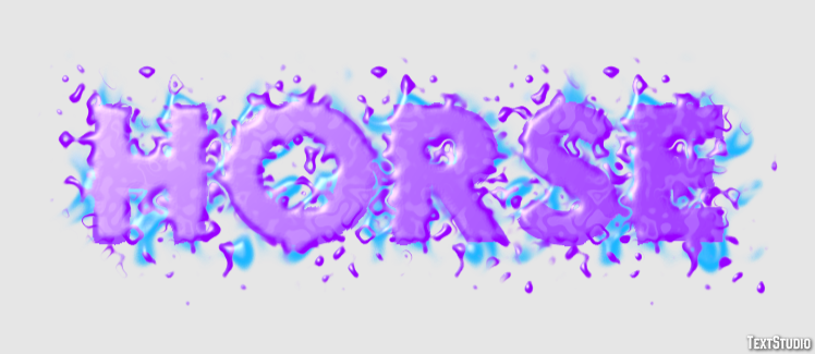 Horse Text effect