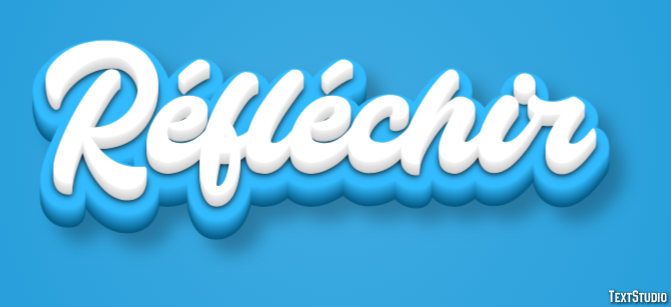 Réfléchir Effet de Texte