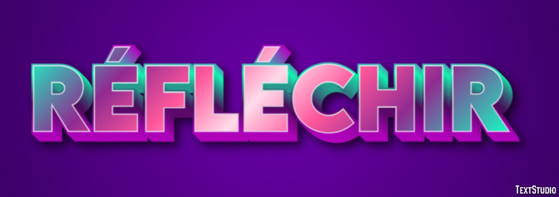 Réfléchir Effet de Texte