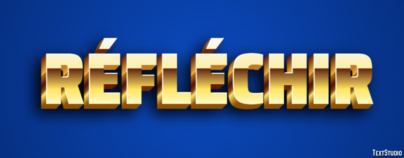 Réfléchir Effet de Texte