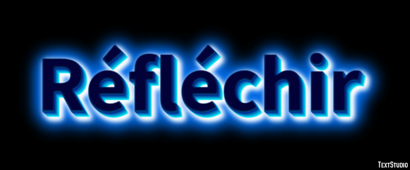 Réfléchir Effet de Texte