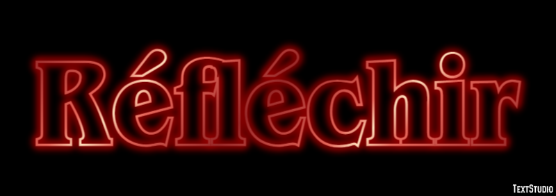 Réfléchir Effet de Texte