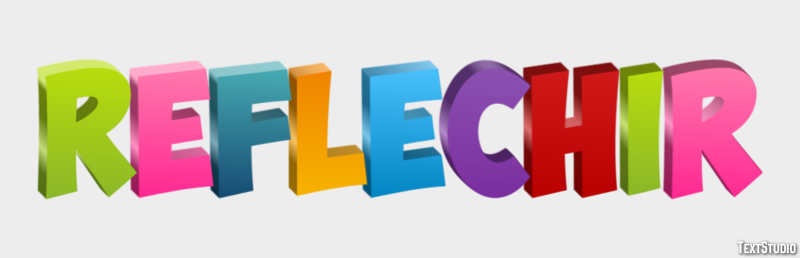 Réfléchir Effet de Texte