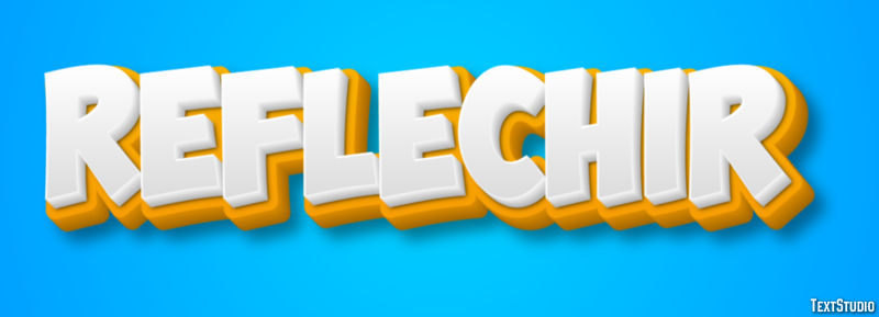 Réfléchir Effet de Texte