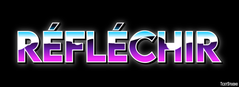 Réfléchir Effet de texte