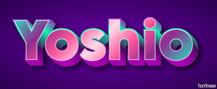 Yoshio Text effect