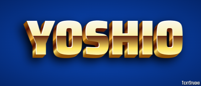 Yoshio Text effect