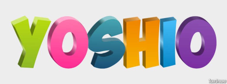 Yoshio Text effect