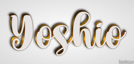 Yoshio Text effect