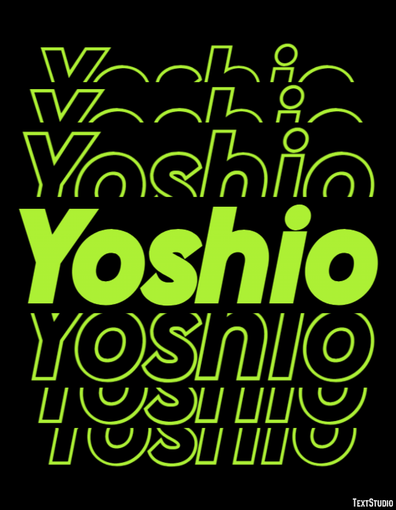 Yoshio Text effect