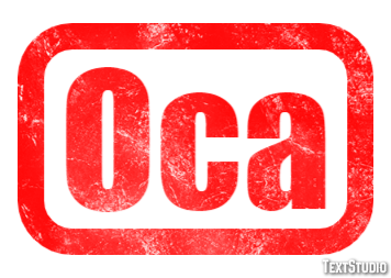 Oca Efecto de texto