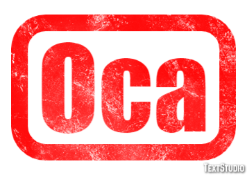 Oca Efecto de Texto