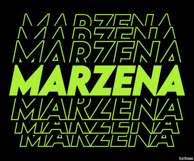 Marzena Efekt tekstowy