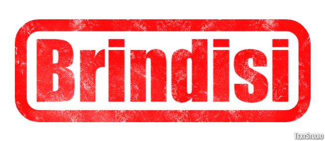 Brindisi Efekt tekstowy