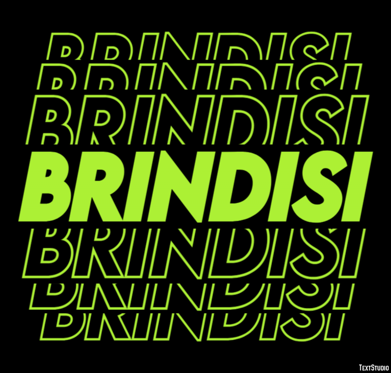 Brindisi Efekt tekstowy