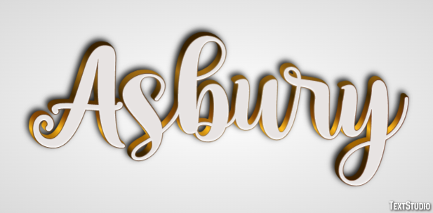 Asbury Effetto testo