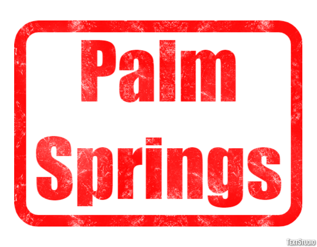 Palm Springs Texteffekt