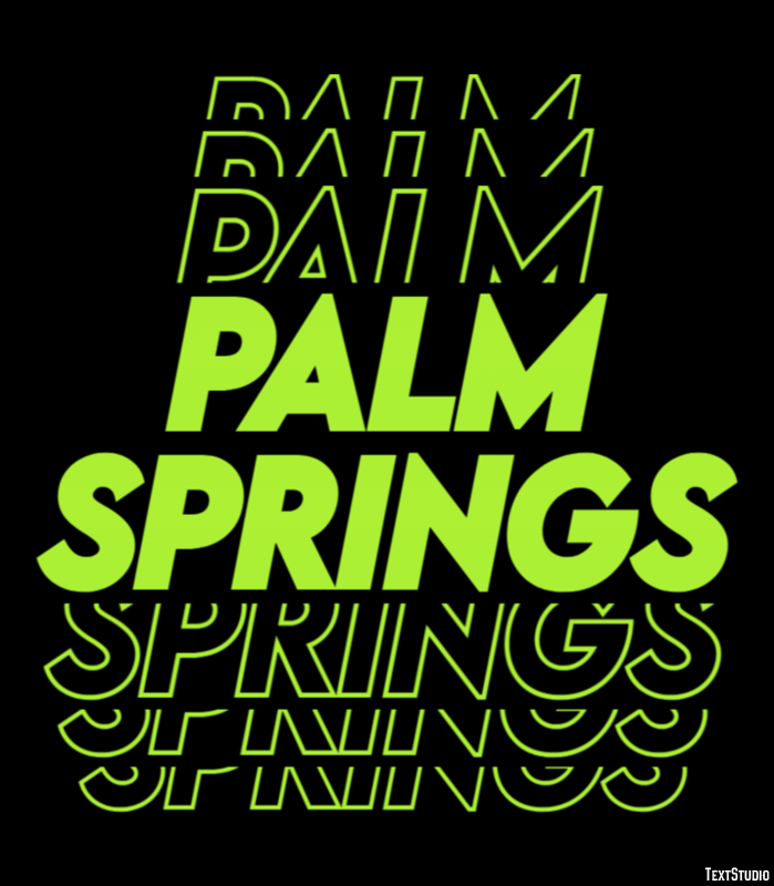 Palm Springs Effetto testo