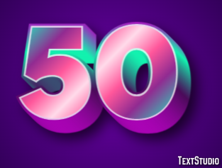 50 Texteffekt