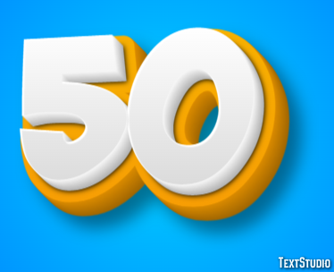 50 Texteffekt