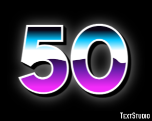 50 Texteffekt