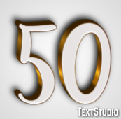 50 Texteffekt
