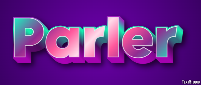Parler Text effect