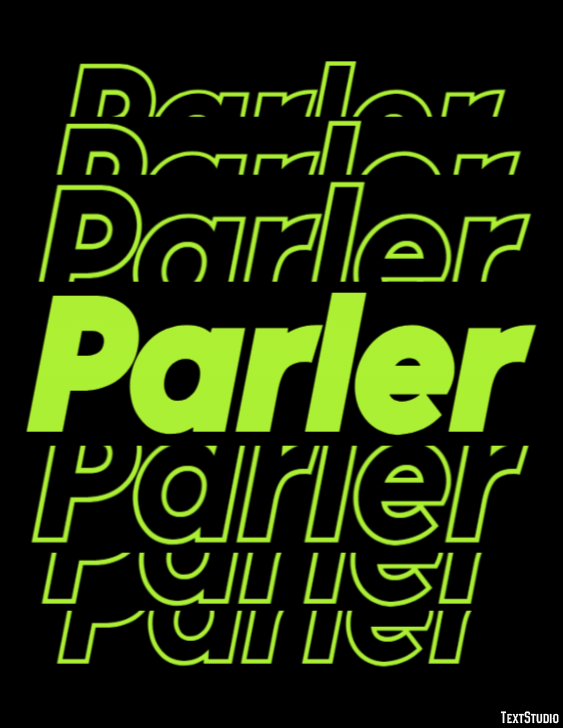 Parler Efeito de texto