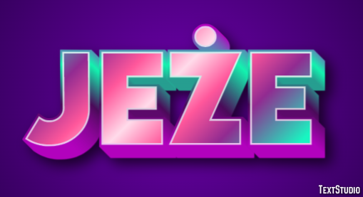 Jeże Эффект текста