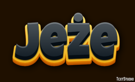 Jeże Efekt tekstowy