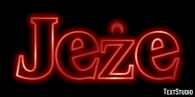 Jeże Efecto de texto
