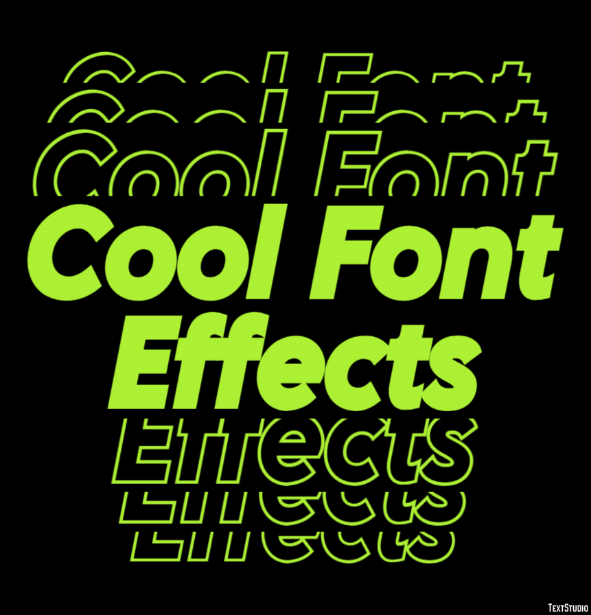 Cool Font Effects Efecto de Texto
