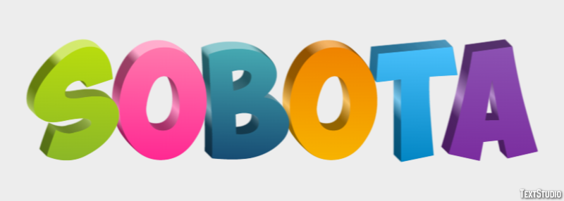 Sobota Efekt tekstowy