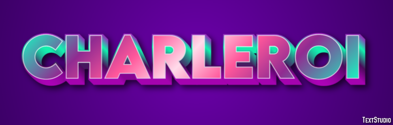Charleroi Tekst Effect