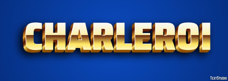 Charleroi Efecto de Texto