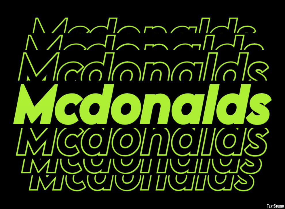 Mcdonalds Metin Efekti