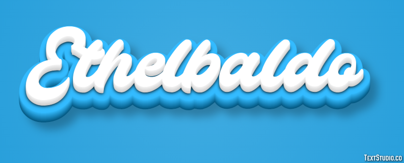 Ethelbaldo Efecto de texto