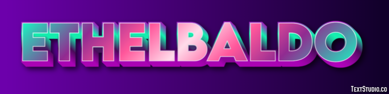 Ethelbaldo Efecto de texto