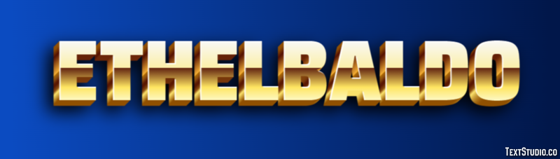 Ethelbaldo Efecto de texto
