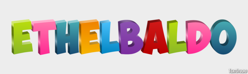 Ethelbaldo Efecto de texto