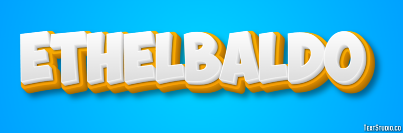 Ethelbaldo Efecto de texto